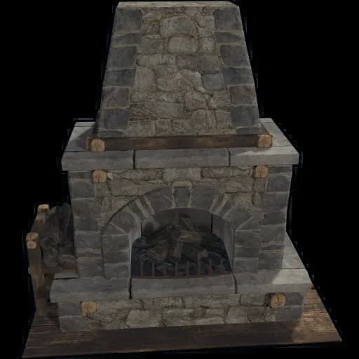 Stone Fireplace Item